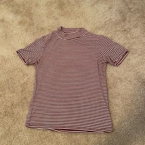 Women’s Maroon Striped Shirt, Forever21